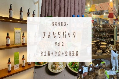 【サヨナラパック②】 買い物＋空港送迎　STW申し込みのお客様限定プラン