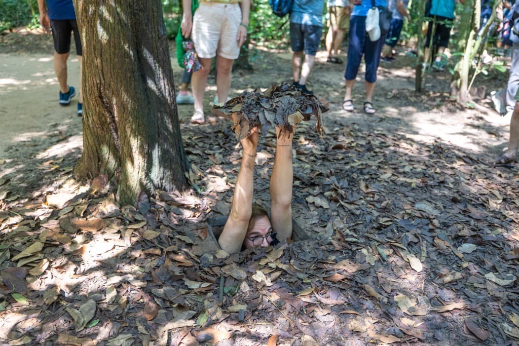 ≪クチトンネル≫戦争トンネルの定番ツアー<br>ホーチミン発半日ツアー<br>(英語または日本語ガイド)
