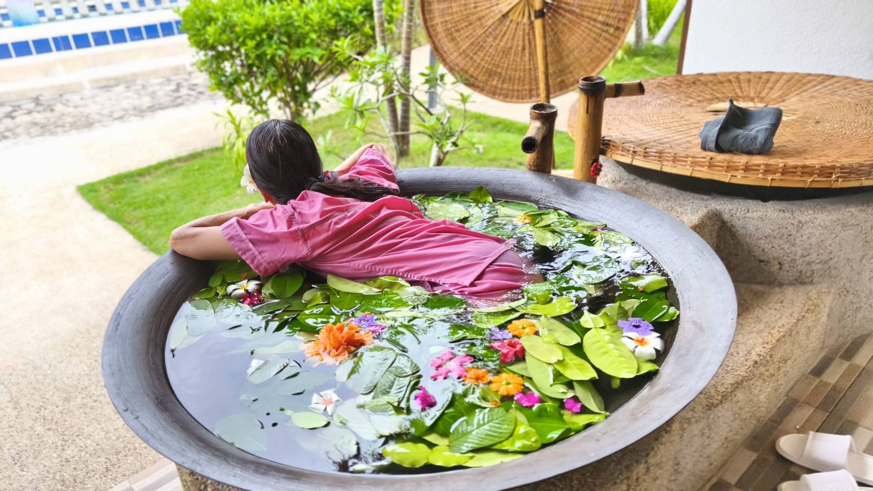 パングラオ島内無料送迎【KAWA SPA】五右衛門風呂(カワバス)と極上マッサージで癒される至福の時間